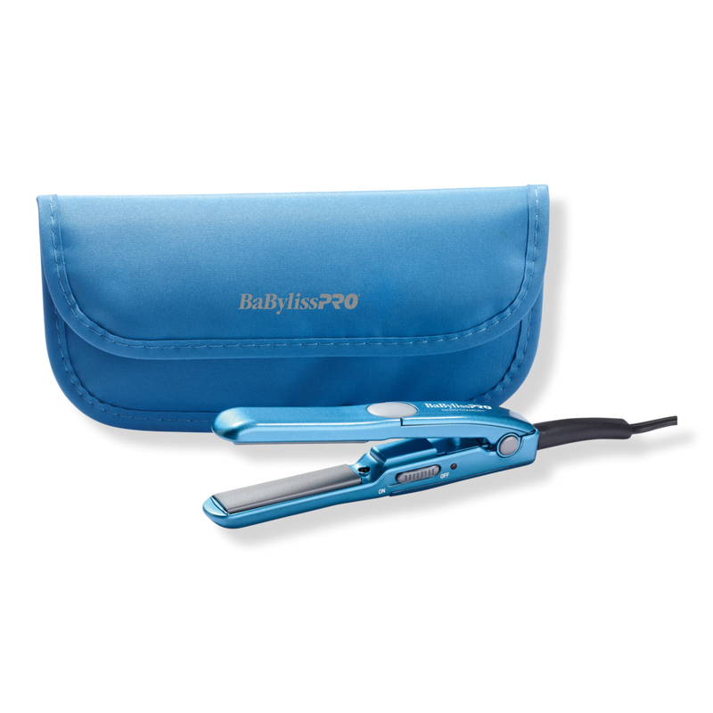BaBylissPRO Mini Straightening Iron with Travel Pouch