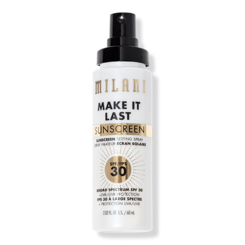 Milani Make It Last Sunscreen Setting Spray SPF 30 bottle from Ulta product page