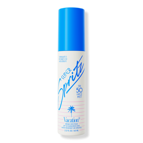 Vacation Super Spritz SPF 50 Face Mist bottle from Ulta product page