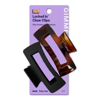 Extra Grip Rectangle Claw Clip for Medium Hair