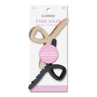 Fine Hair - Black & Tan Claw Clips