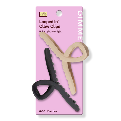 Fine Hair & Tan Claw Clips