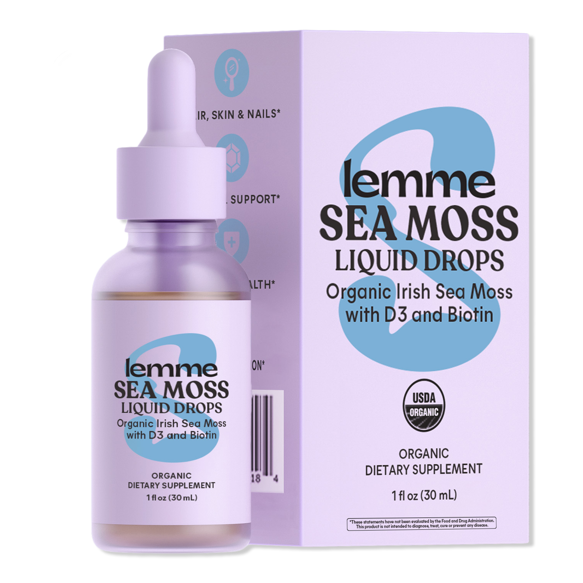 Lemme Sea Moss: Irish Sea Moss Beauty Liquid Drops
