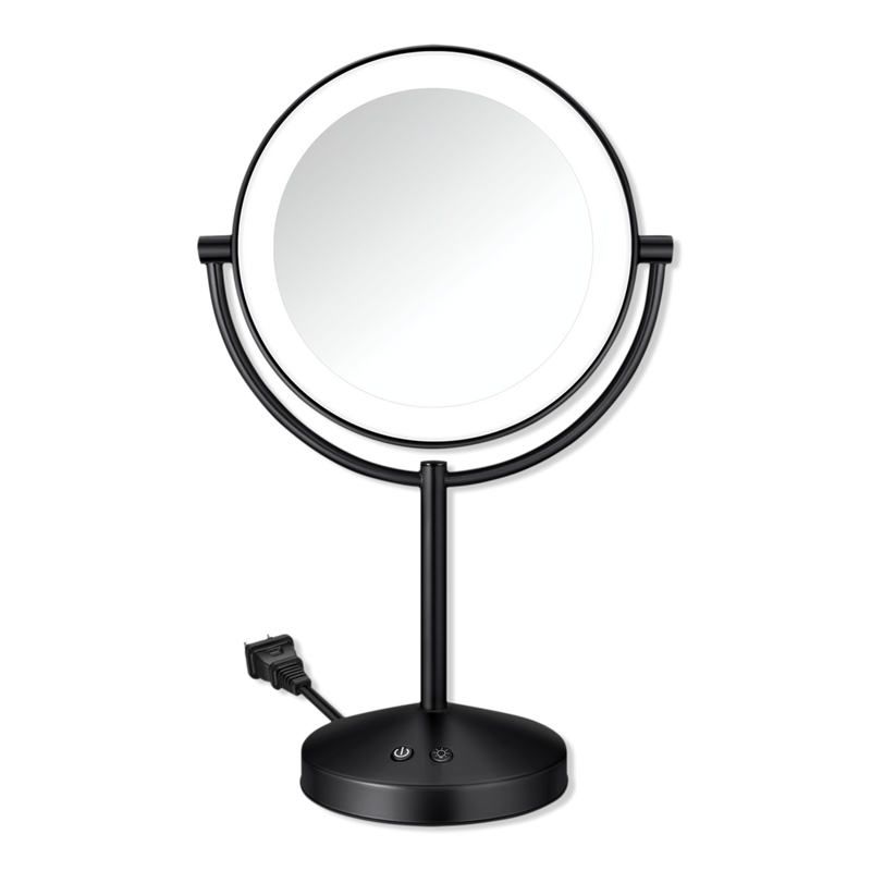 Zadro - Black LED Lighted Compact Mirror with 15X, Suction Cups