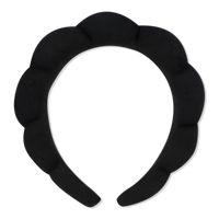 Padded Black Velour Spa Headband