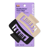 Thick Hair Double Teeth Rectangle Claw Clip