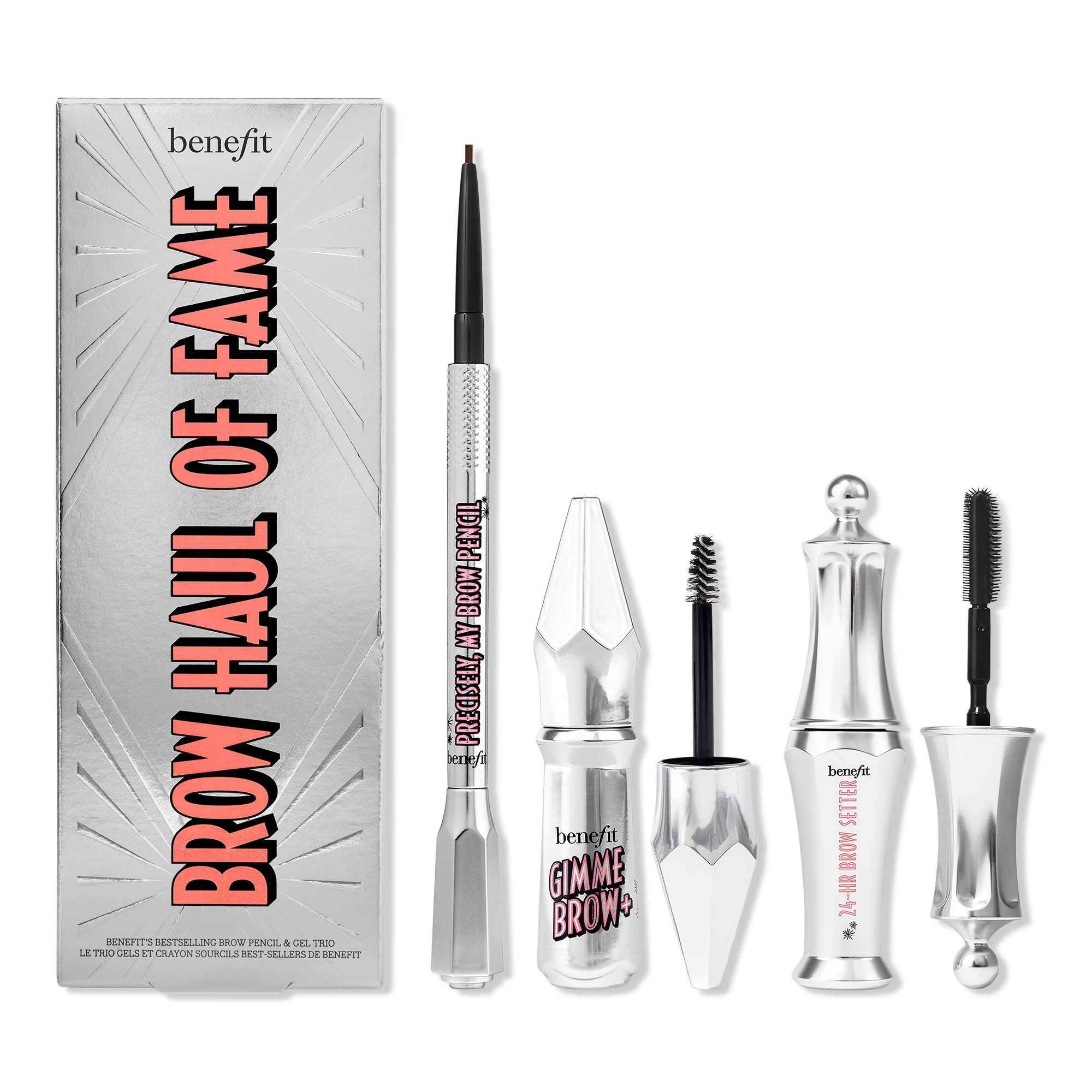 Benefit Cosmetics Brow Haul of Fame Brow Pencil & Gel Value Set INTERNATIONAL SHIPPING