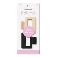 Fine Hair Square Extra Grip Claw Clip