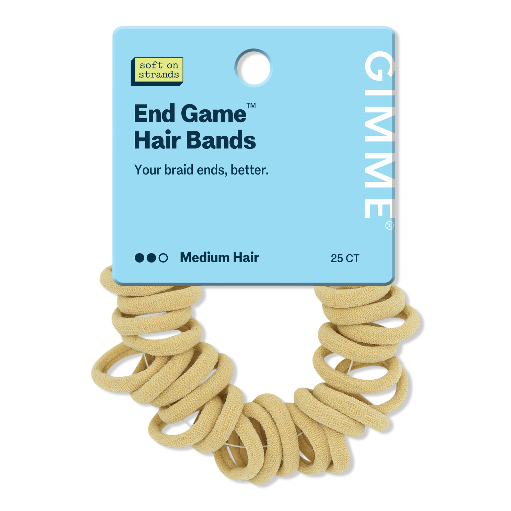 GIMME beauty Hair Band Medium Braid Ends INTERNATIONAL SHIPPING