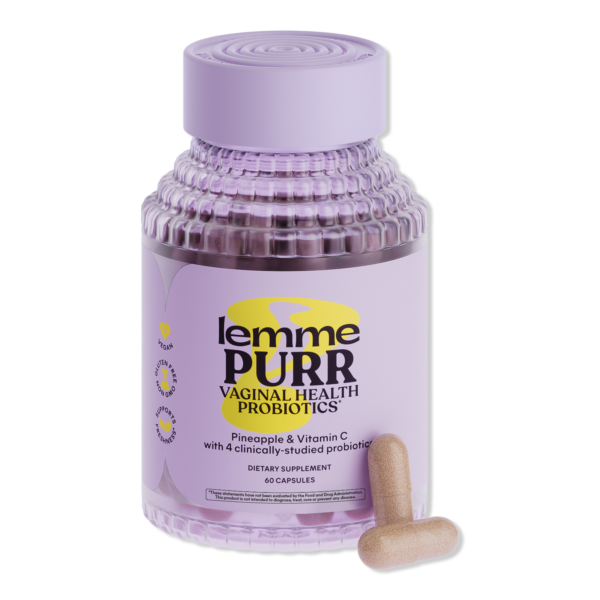 Lemme Purr: Vaginal Odor & pH Balance Probiotic Capsules