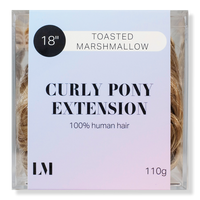 18" Curly Human Hair Ponytail