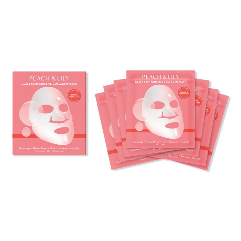 PEACH & LILY - 7 ct Glass Skin Ginseng Collagen Mask | Ulta Beauty