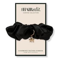 Charming Ruched Ribbon Scrunchie