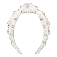 Plaid & Pearl Headband