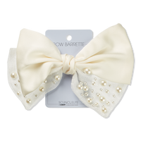 Elite Pearl Bow Barrette