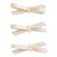 Cream Iridescence Icon Bow Clips 