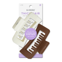 Thick Hair Double Teeth Rectangle Claw Clip