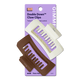 Cream/Brown Thick Hair Double Teeth Rectangle Claw Clip 