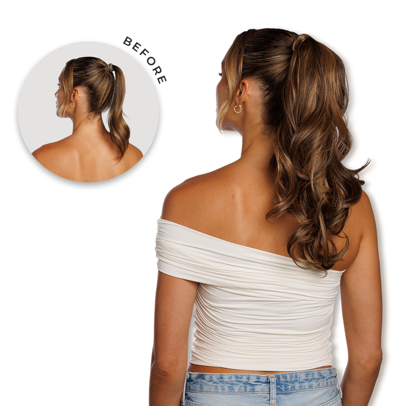 inh HAIR - Mocha Melt Emily Ponytail Extension | Ulta Beauty