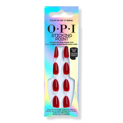 Sticking Point Press On Nails - Color So Hot it Berns