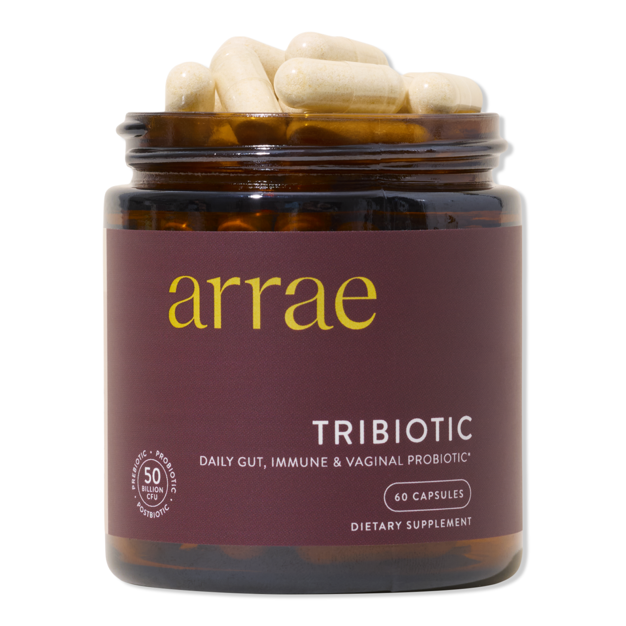 arrae Tribiotic: Daily Gut, Skin, and Vaginal Support Capsules