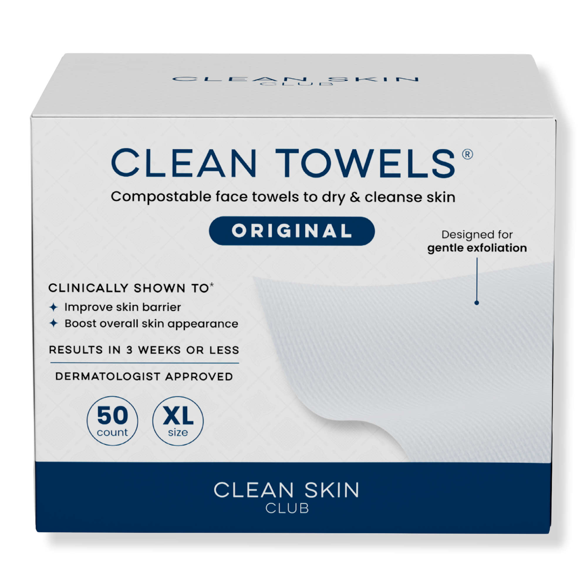 Clean Skin Club Clean Towels Original Disposable Face Towels