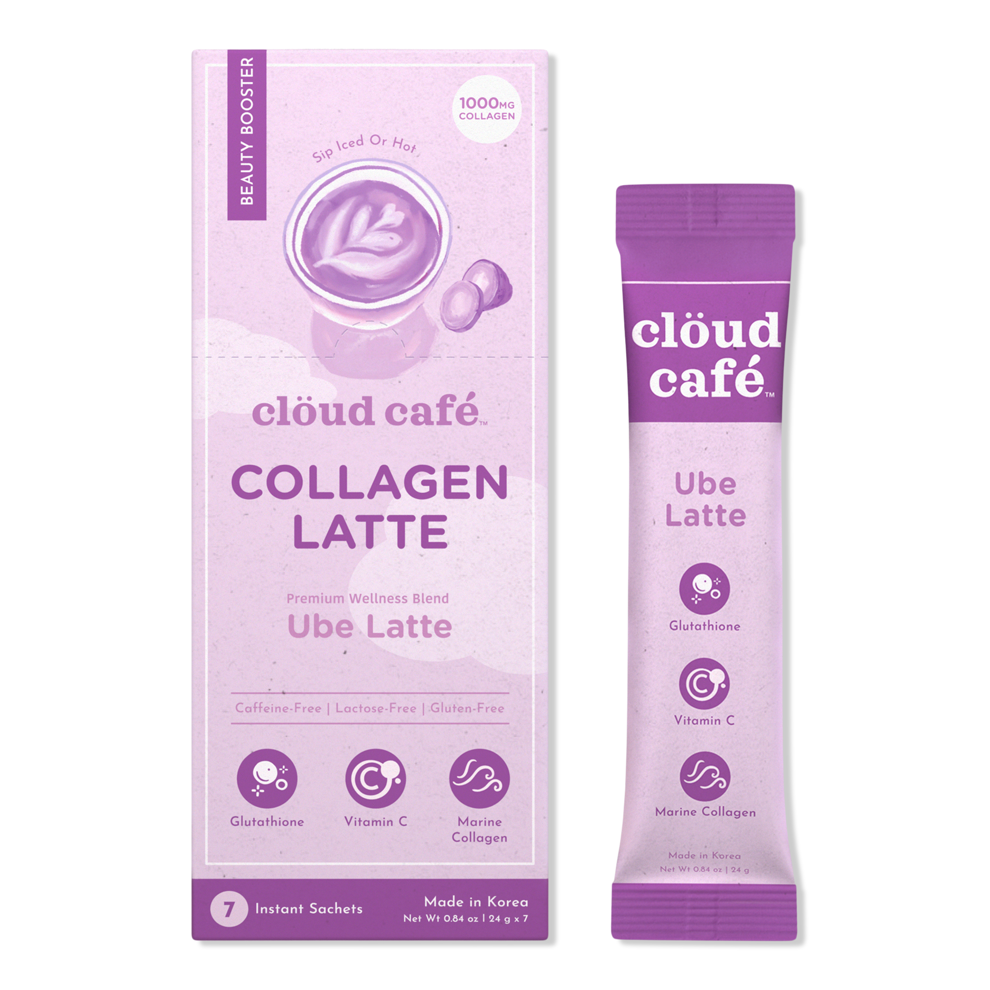 Ube Latte Collagen-Infused Beauty Booster