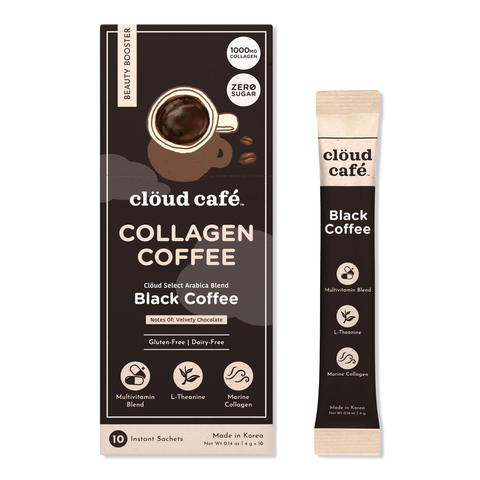 Black Coffee Collagen-Infused Beauty Booster