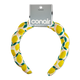 Lemon yellow Rounded Terry Cloth Headband 