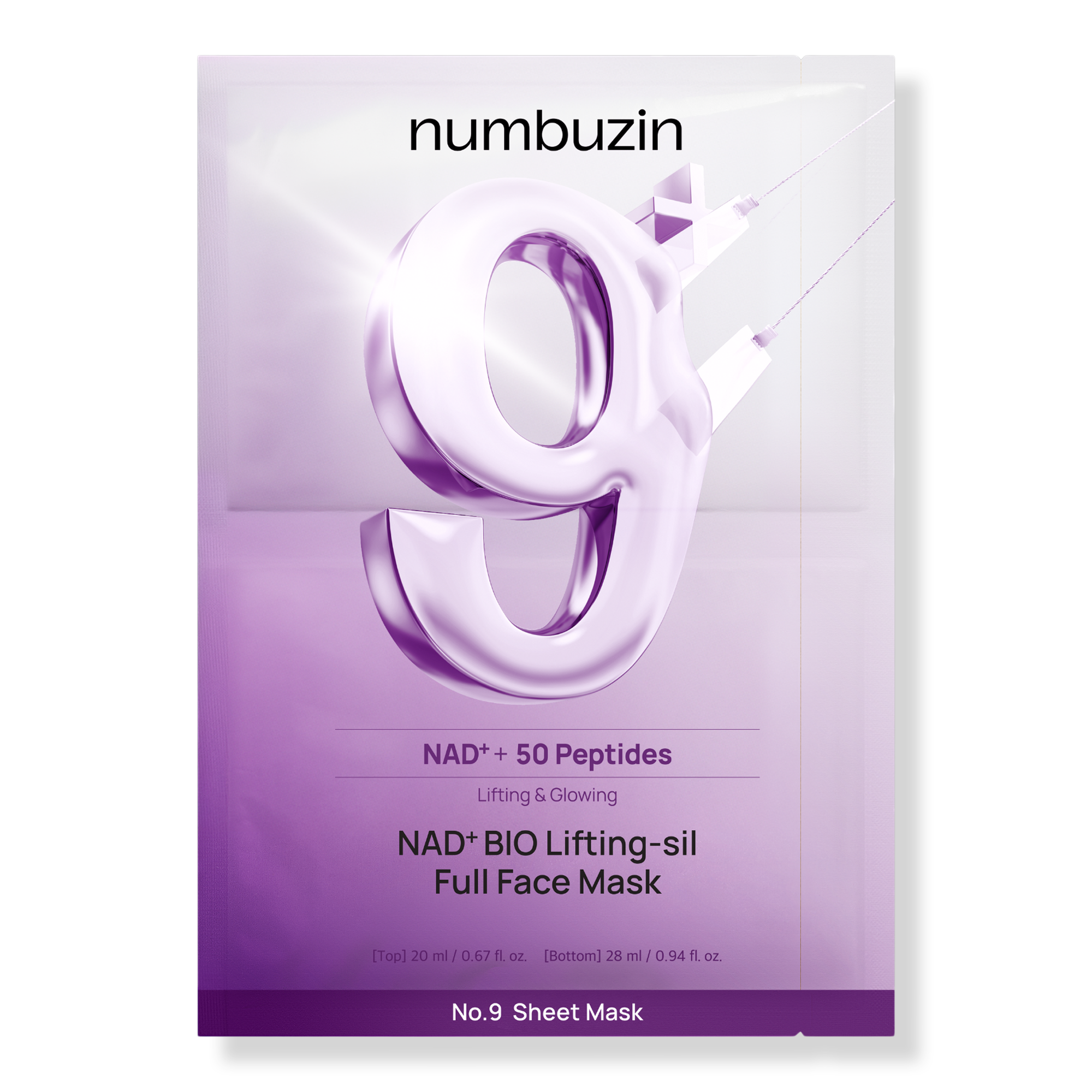 No.9 NAD+BIO Super Lifting-sil Full Face Mask