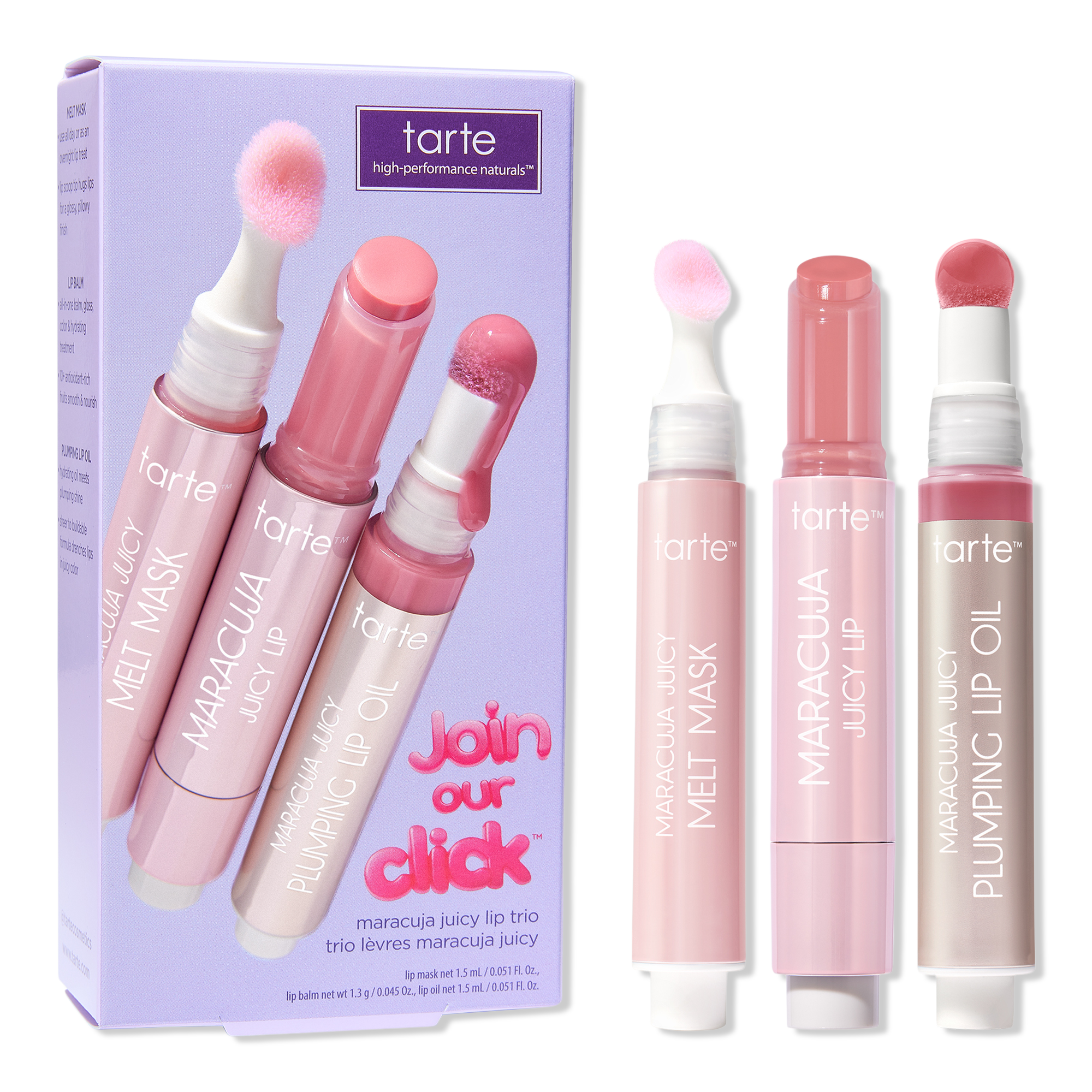 Tarte Join Our Click Maracuja Juicy Lip Trio