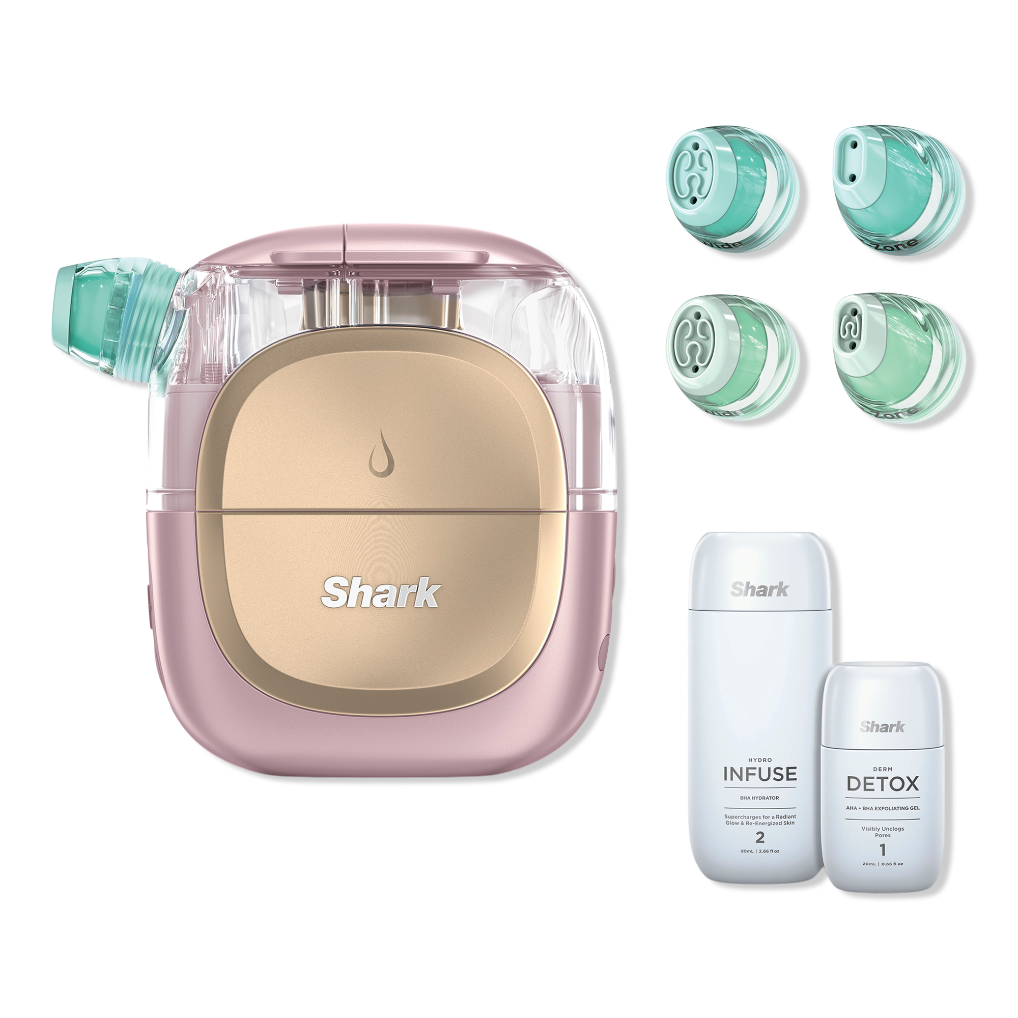 Shark Beauty FacialPro Glow At Home Hydro-Powered Facial System in Pink