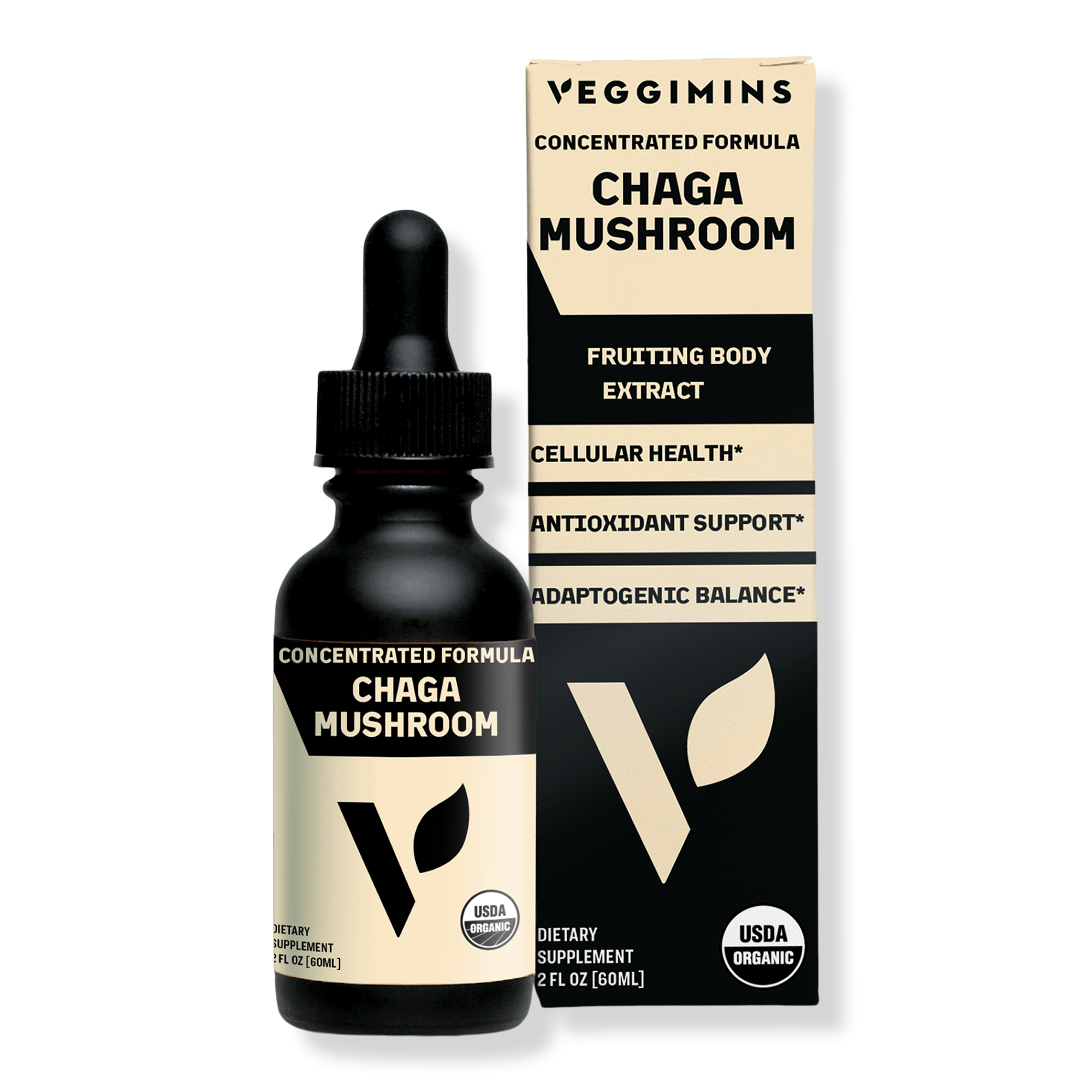 Veggimins Organic Chaga Mushroom