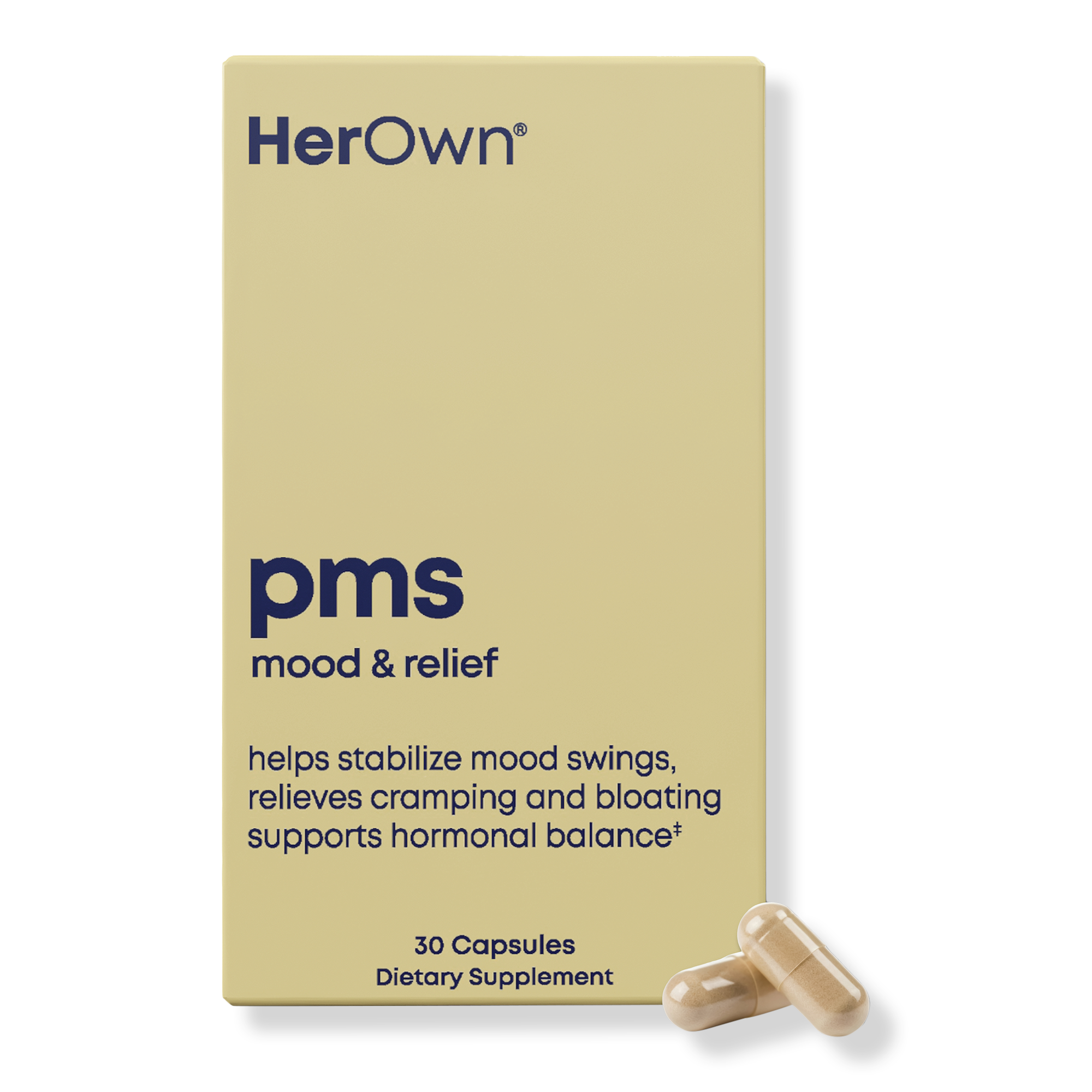 Her Own PMS Capsules: Helps Stabilize Mood Swings, Relieves Cramping and Bloating
