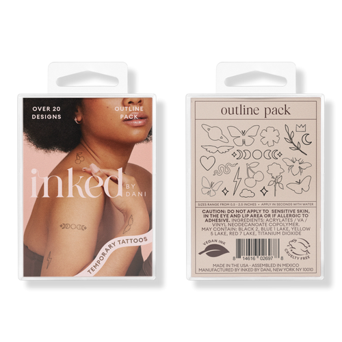 Outline Temporary Tattoo Pack