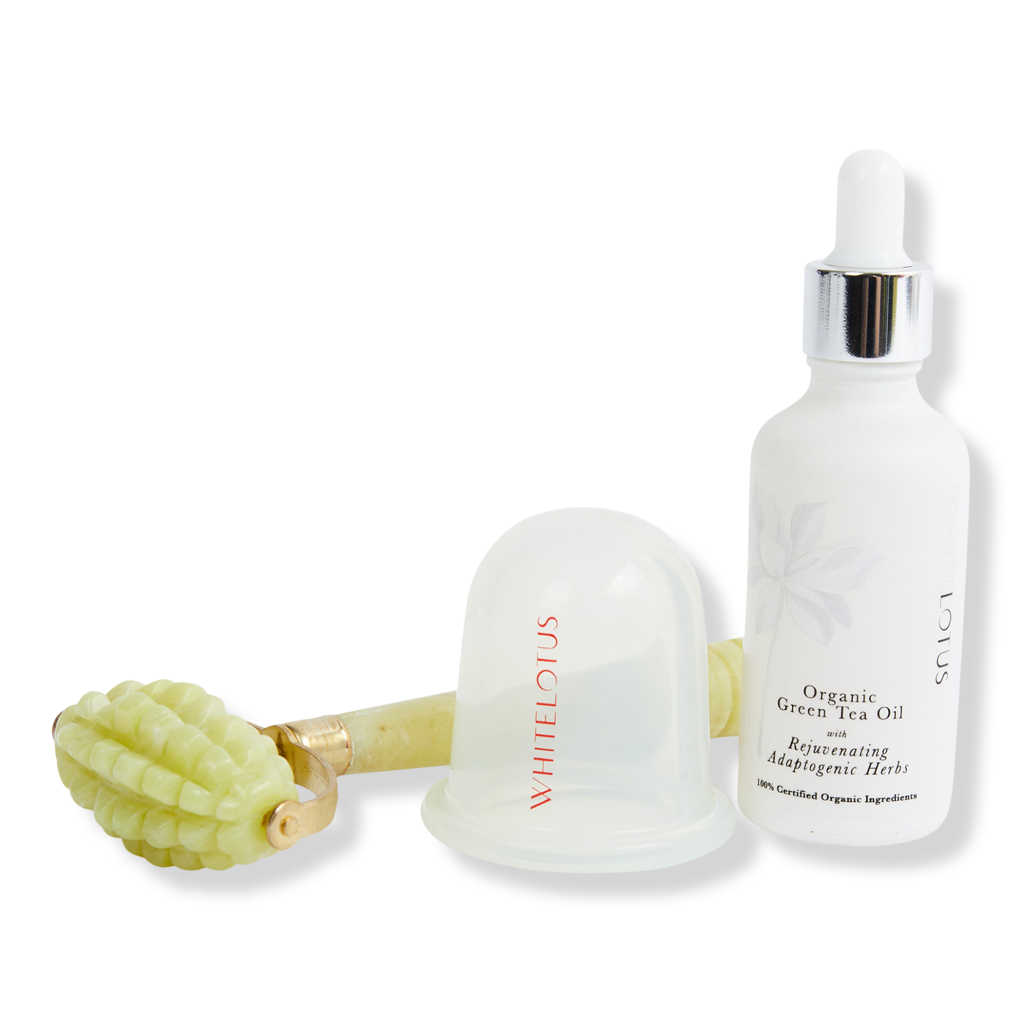 White Lotus Beauty Jade Roller & Body Sculpting Cupping Kit