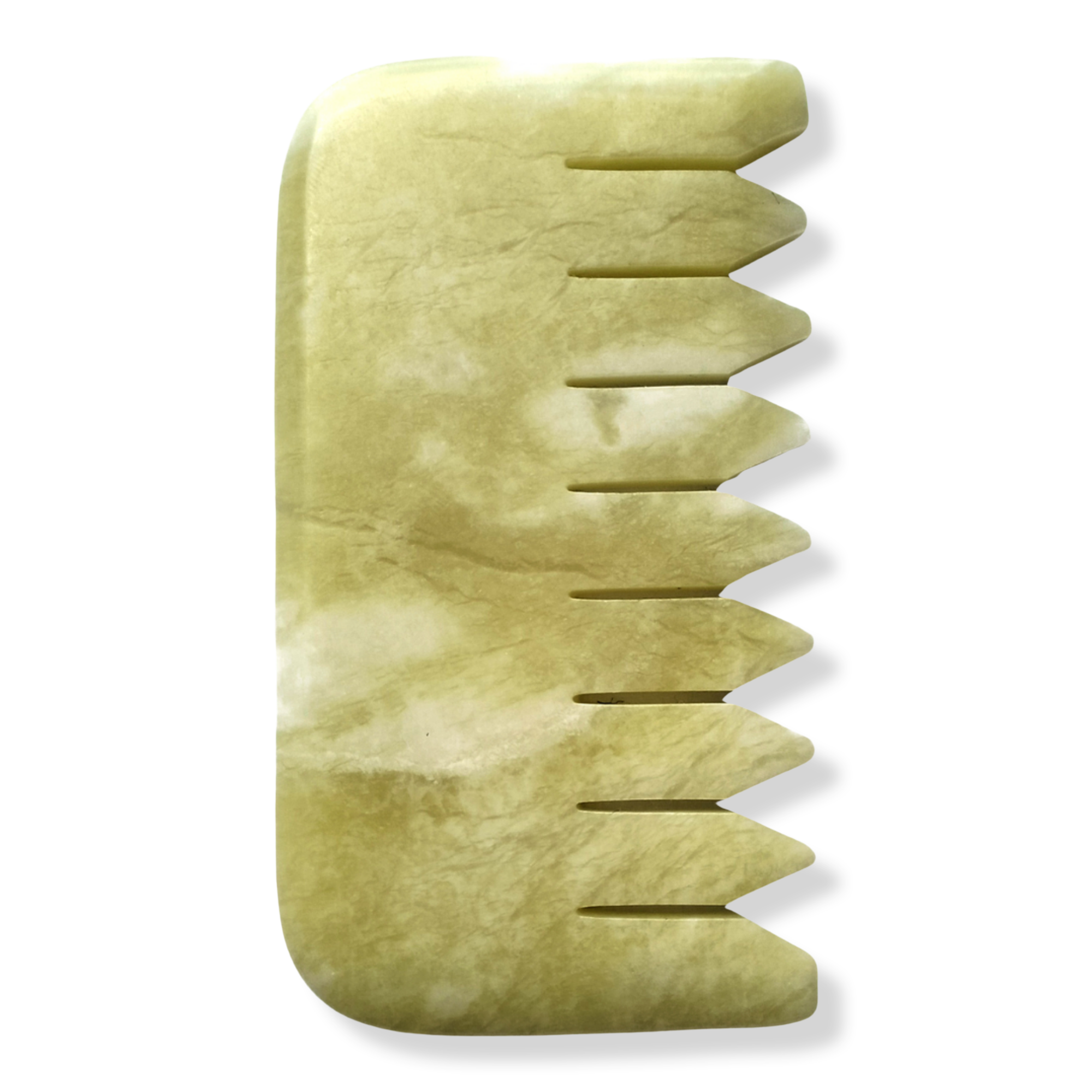 White Lotus Beauty Genuine Crystal Comb Chemical Free Jade