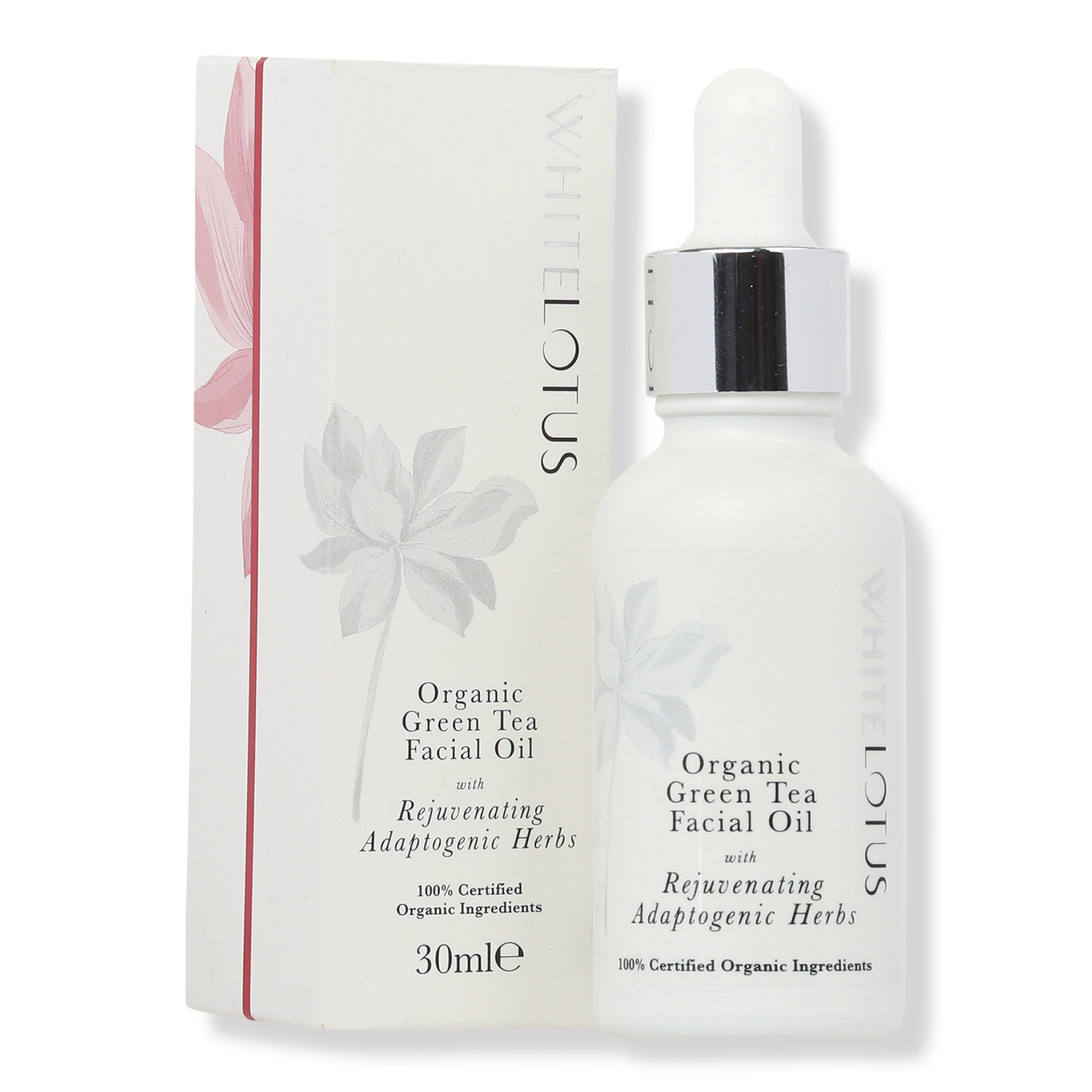 White Lotus Beauty Green Tea Facial Oil With Rejuvenating Bioactive Herbs