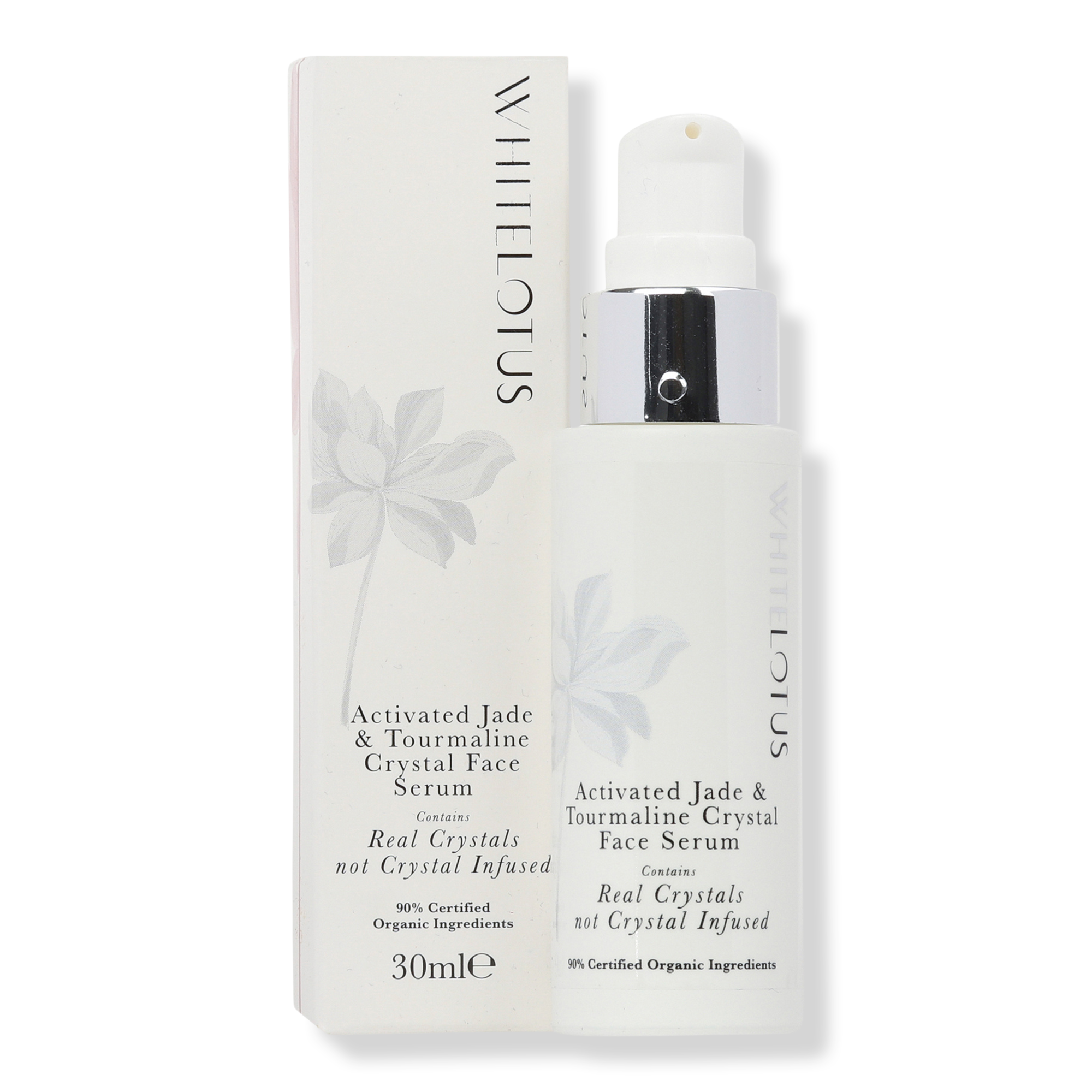 White Lotus Beauty Activated Jade & Tourmaline Crystal Face Serum