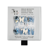 Celestial Butterfly Handmade Press-On Nails