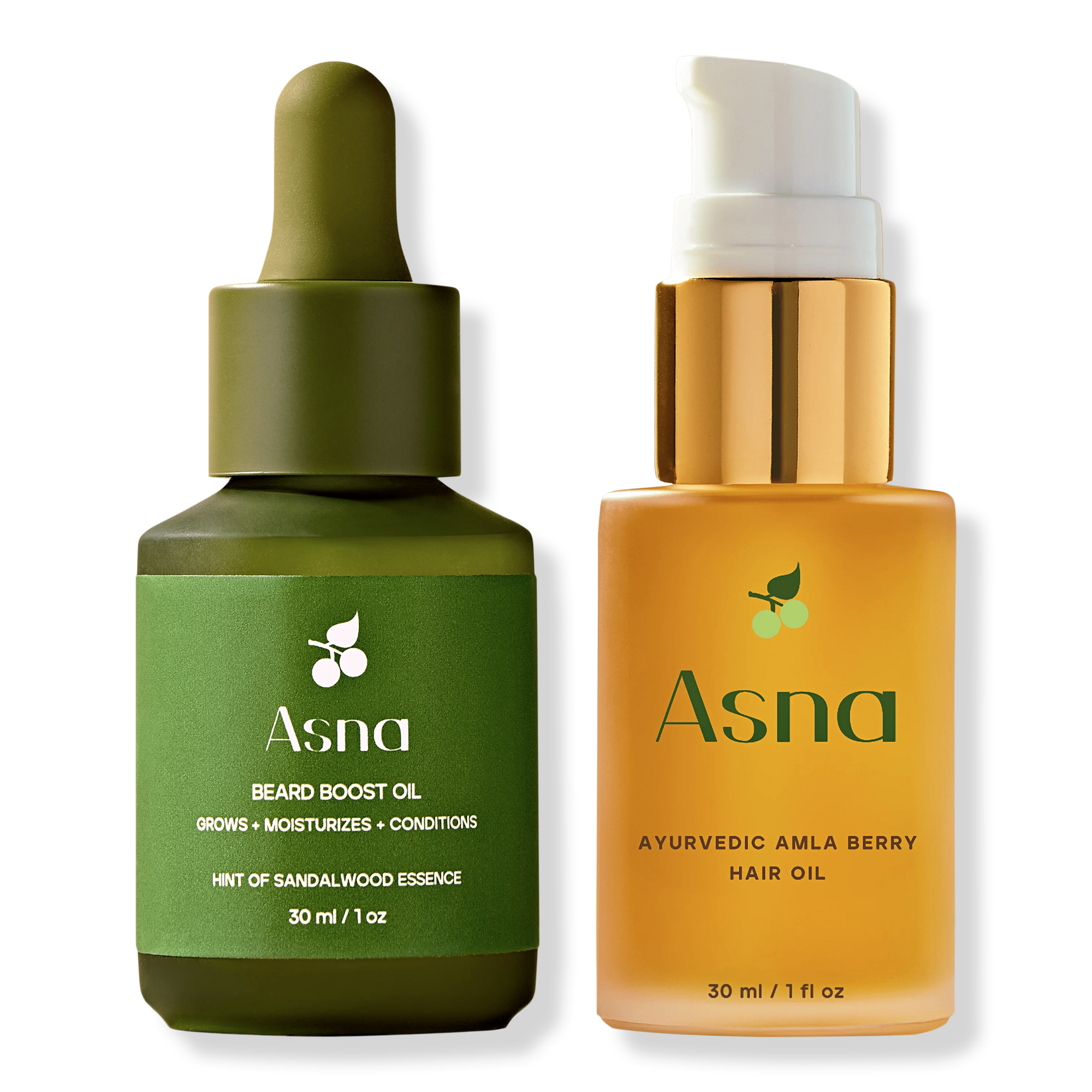ASNA Amla BioVeda Beard Oil + 3-in-1 Hair Oil Growth & Hydration Set