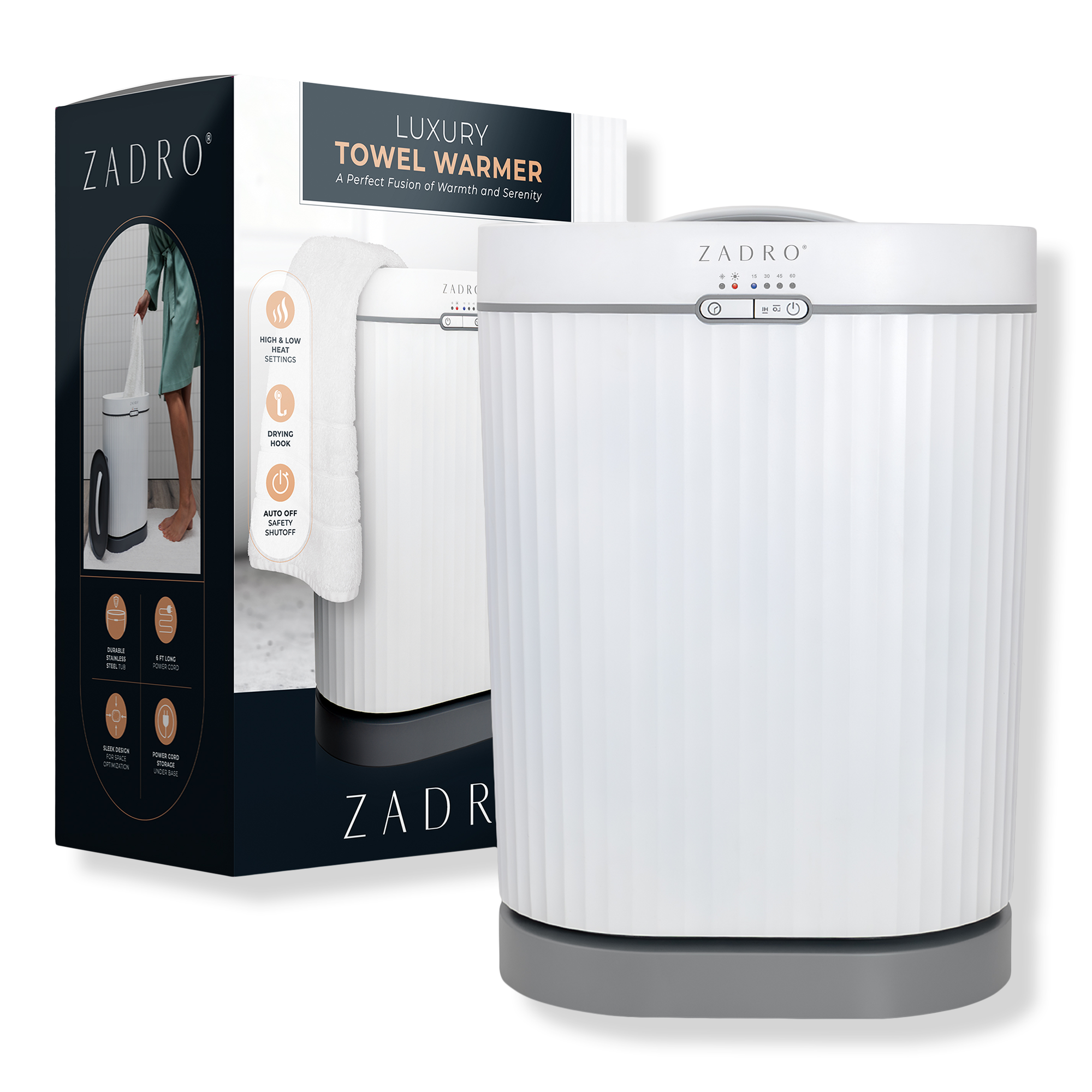 Zadro Fluted Towel Warmer