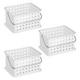 White Small Stackable Shower Caddy Basket 