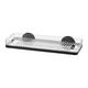 Matte Black Self-Adhesive Shower Shelf with Razor Holder 