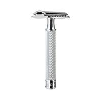 Traditional Chrome Safety Razor - Closed Comb