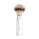 Silver Travel Anodized Aluminum Silvertip Fiber Travel Shaving Brush 