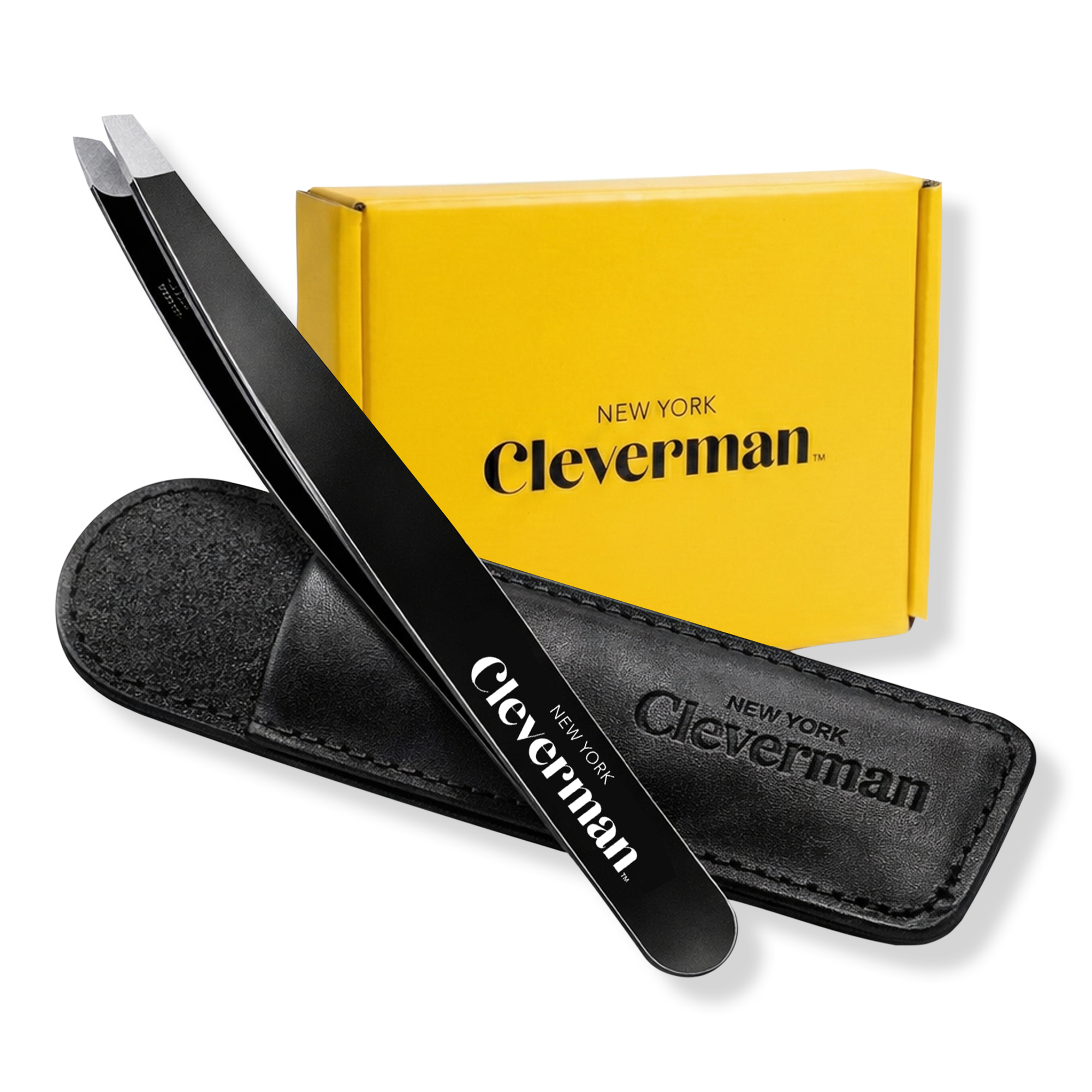 Cleverman Precision Slant Tweezer – Expert Brow & Facial Hair Removal