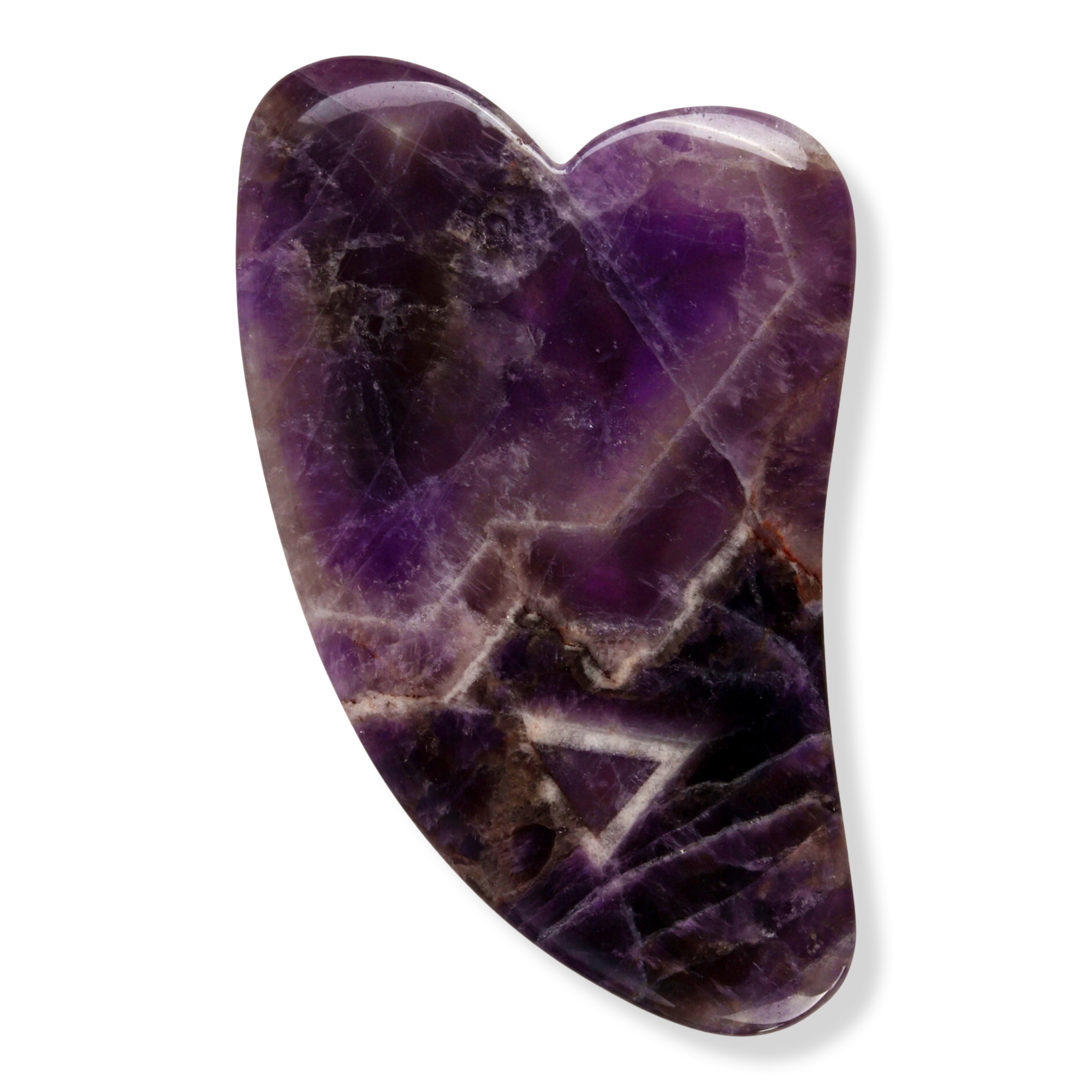 White Lotus Beauty Genuine Crystal Gua Sha- Chemical Free Amethyst