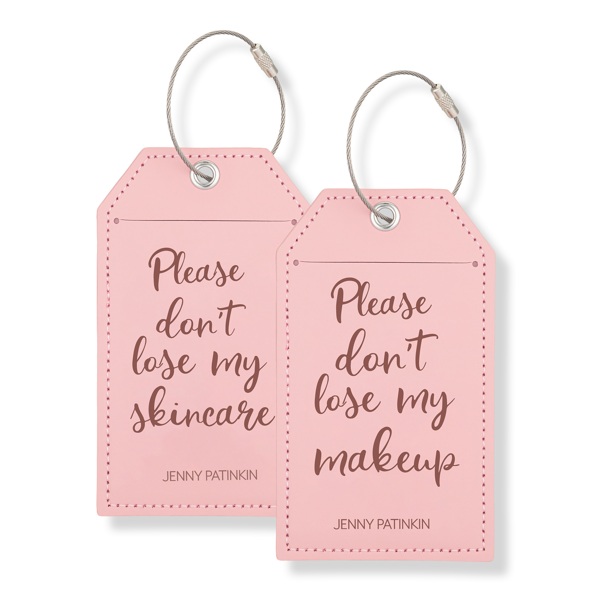 Jenny Patinkin Precious Cargo Luggage Tags | Makeup & Skincare Travel Tags (Set of 2)