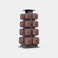 SafeGrip Dumbbells Upper Set with Dark Rack